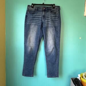 White House Black Market Distressed Blue Jeans Size 8